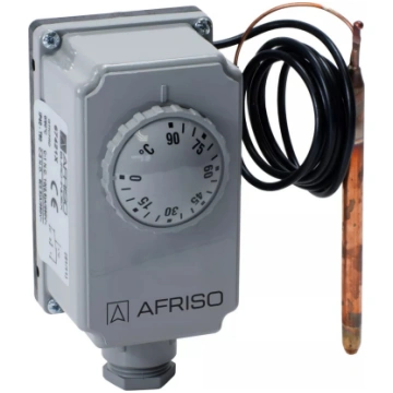 Iegremdējams termostats Afriso TC2 0–90°C ar kapil