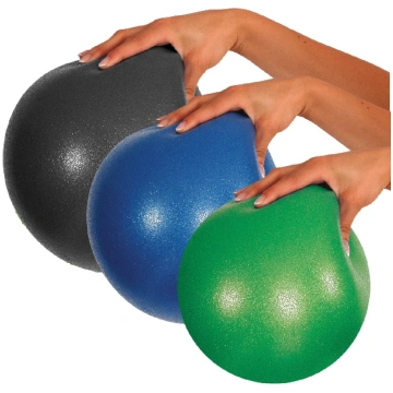 Pilates bumba mīksta, pārvalka bumba 21-23 cm, zil