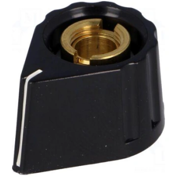 Knob | with pointer | plastic | Øshaft: 6mm | Ø20x