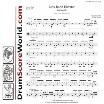Aerosmith -Bundle Pack - Drum Score - Drum Sheet