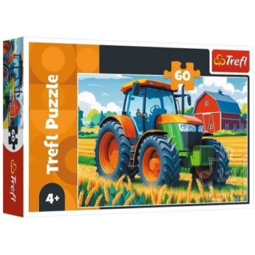 Puuzle Trefl Traktors, 60 gabali, bērniem, izglīto
