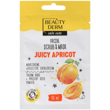 BEAUTYDERM Juicy Apricot Sejas maska-skrubis, 10 m