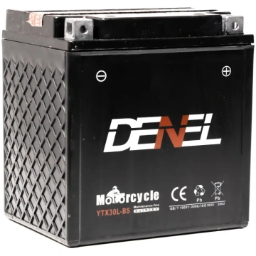 169 x 131 x 174, - +, DENEL AGM 12V 28AH 380A(EN) 
