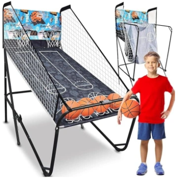 SereneLife Arcade basketbola spēle, saliekams vien