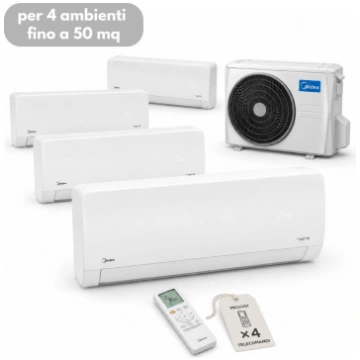 Midea Xtreme Pro Green Quadri Split 11,3 kW per 3 
