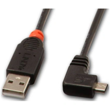 USB 2.0 Typ A/Micro-B 90 2m Mini-B Stecker rechts 