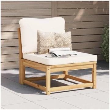 Homgoday Garden Sofa with Cushion Solid Acacia Woo