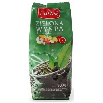 Bastek Zielona Wyspa beramā lapu zaļā tēja ar augļ