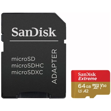 Sandisk atmiņas karte microSDXC 64GB Extreme Actio