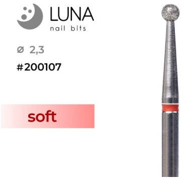 Luna Bits Dimanta frēzes uzgalis lode, 2,3 mm, sar