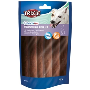 Gardums suņiem Trixie Denta Fun Chicken Rolls, tru