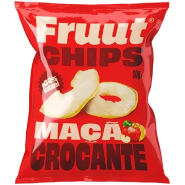 FRUUT dehidrēti ābolu čipsi - sarkanais ābols 20g 
