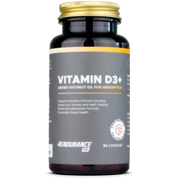 D3 + Coconut Oil 4Endurance 90 kapsulas