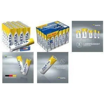Sārmainās Micro (AAA) baterijas Varta ENERGY Cube 