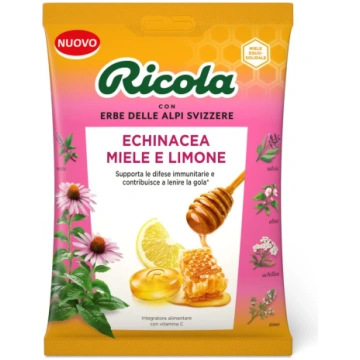 Karamele ar ehinaceju, medu un citronu RICOLA, 70g