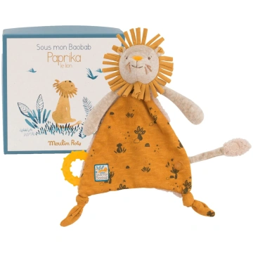 Doudou leone con scatola Moulin Roty