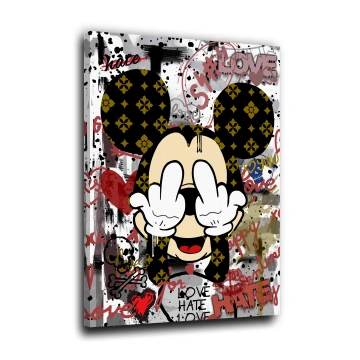 Quadro Pop Art Comic Topo Style Artedinoi