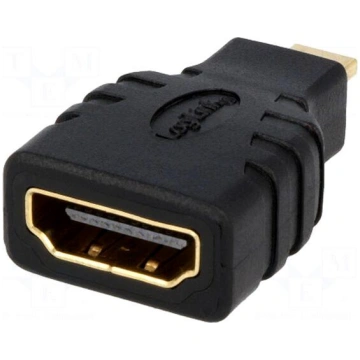 Adapter | HDMI socket,HDMI micro plug | Colour: bl