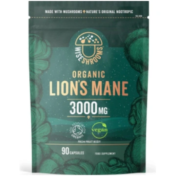Lion"s Mane Mushroom 3000 mg Wiseshrooms 90 caps