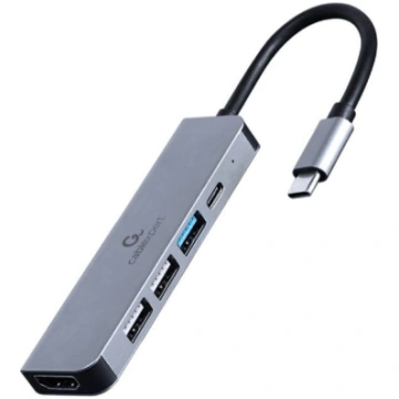 multi adapteris usb type-c 5in1 (hub + hdmi + pd) 