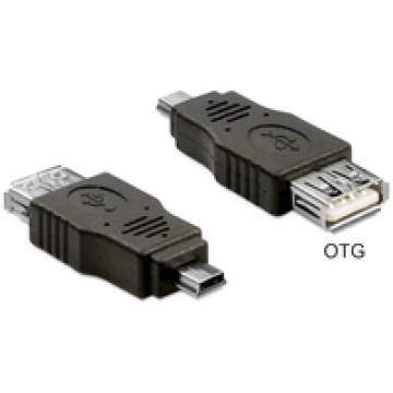 Delock USB A - mini B fe/ma OTG ( 65399 ) USB kabe