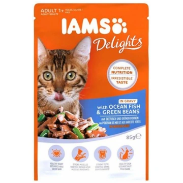 IAMS Cat Delight Ocean Fish Bean Gravy konservi ka