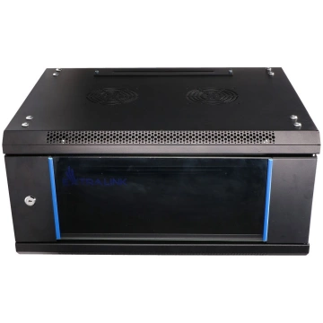 Extralink 4U 600x450 Black Rackmount cabinet wall