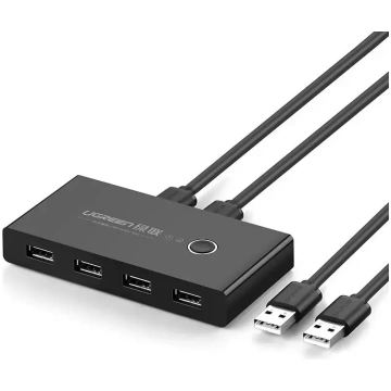 Switch USB KVM USB 2x4 UGREEN USB 2.0 (black) | 30