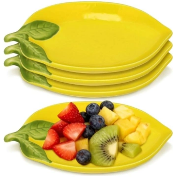 Citronu plate Keramikas komplekts 4 5,91 x 4,13 x 
