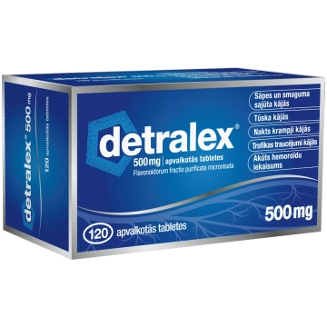 DETRALEX 500 mg tabletes, 120 gab