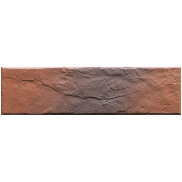 Klinkera fasādes flīze Cerrad 24.5x6.5 sarkans rel