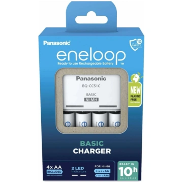 Akumulatora lādētājs PANASONIC Eneloop Basic BQ-CC