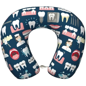 Dental Bezšuvju ceļojuma spilvens Memory Foam kakl