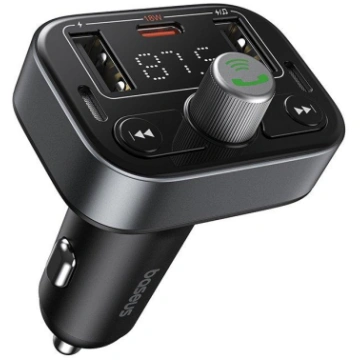 Baseus S-09 Auto FM Raidītājs Bluetooth 5.3 / 2x U