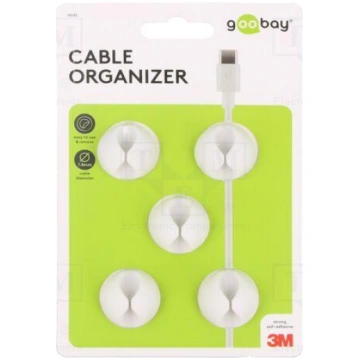 Set of clips | white | Cable P-clips | 5pcs | sing