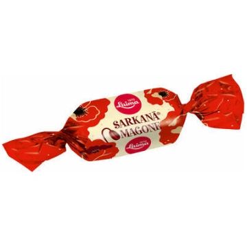 Šokolādes konfektes Sarkanā Magone, sveramas, Laim