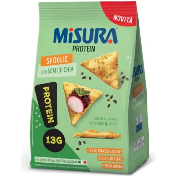 Krekeri ar olīveļļu un čia sēklām MISURA, 170g