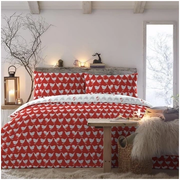 Fusion Christmas Geo Robin Easy Care Segas pārklāj