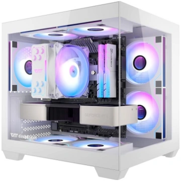 darkFlash ITX ITX datora korpuss, 3 PWM ARGB venti