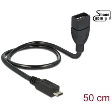 Delock Cable USB 2.0 Micro-B male > USB 2.0 Type-A