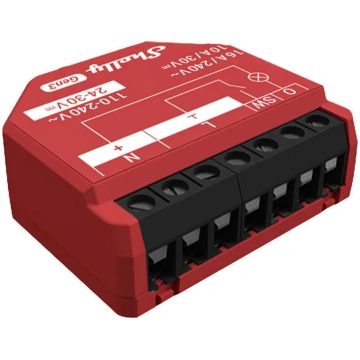 Shelly 1PM Gen3 Temperature & Humidity Sensor, WiF