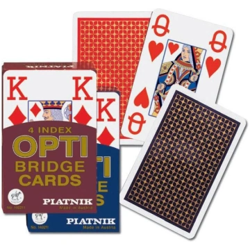 Piatnik Karty brydz - 4 Index OPTI Bridge Cards - 