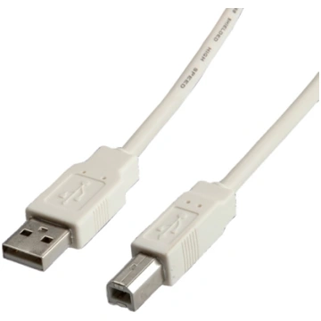 Secomp USB 2.0 Cable, Type A-B, beige, 0.8 m S3101