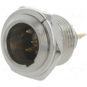 Socket | XLR mini | male | PIN: 4 | soldering | Ø1
