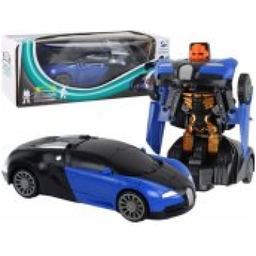 LEAN Toys Robot Car 2in1 Bugatti Blue Light Effect