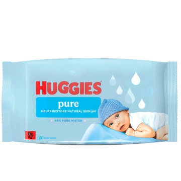 Huggies Pure mitrās salvetes, 48 gab