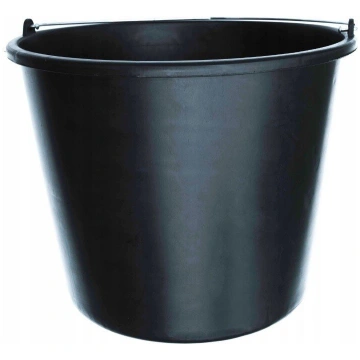 Plastmasas spainis 12 L, melns