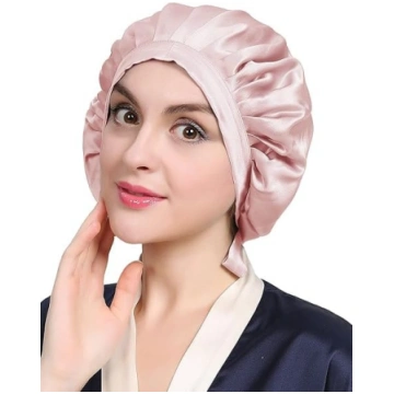 LilySilk 100% zīdkoka zīdkoka miega cepure Neslīdo