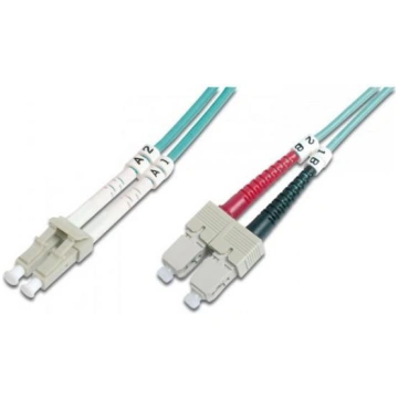Intellinet Fiber optic patch cable LC-SC duplex 1m