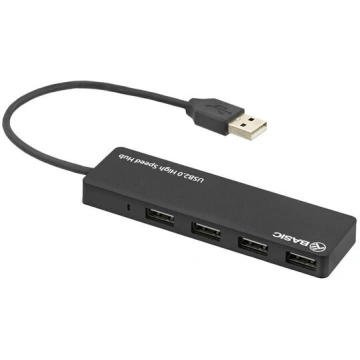 Tellur Basic USB Hub, 4 ports, USB 2.0 black